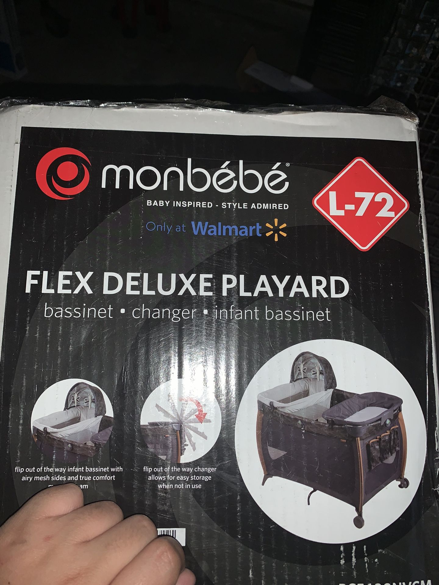 Brand New Monbebe Playpen With Bassinet (read Description & See Photos)