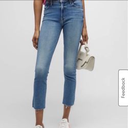 NEW MOTHER JEANS! Mid Rise Dazzler Ankle Fray Size : 25 Color: RIDING CLIFFSIDE