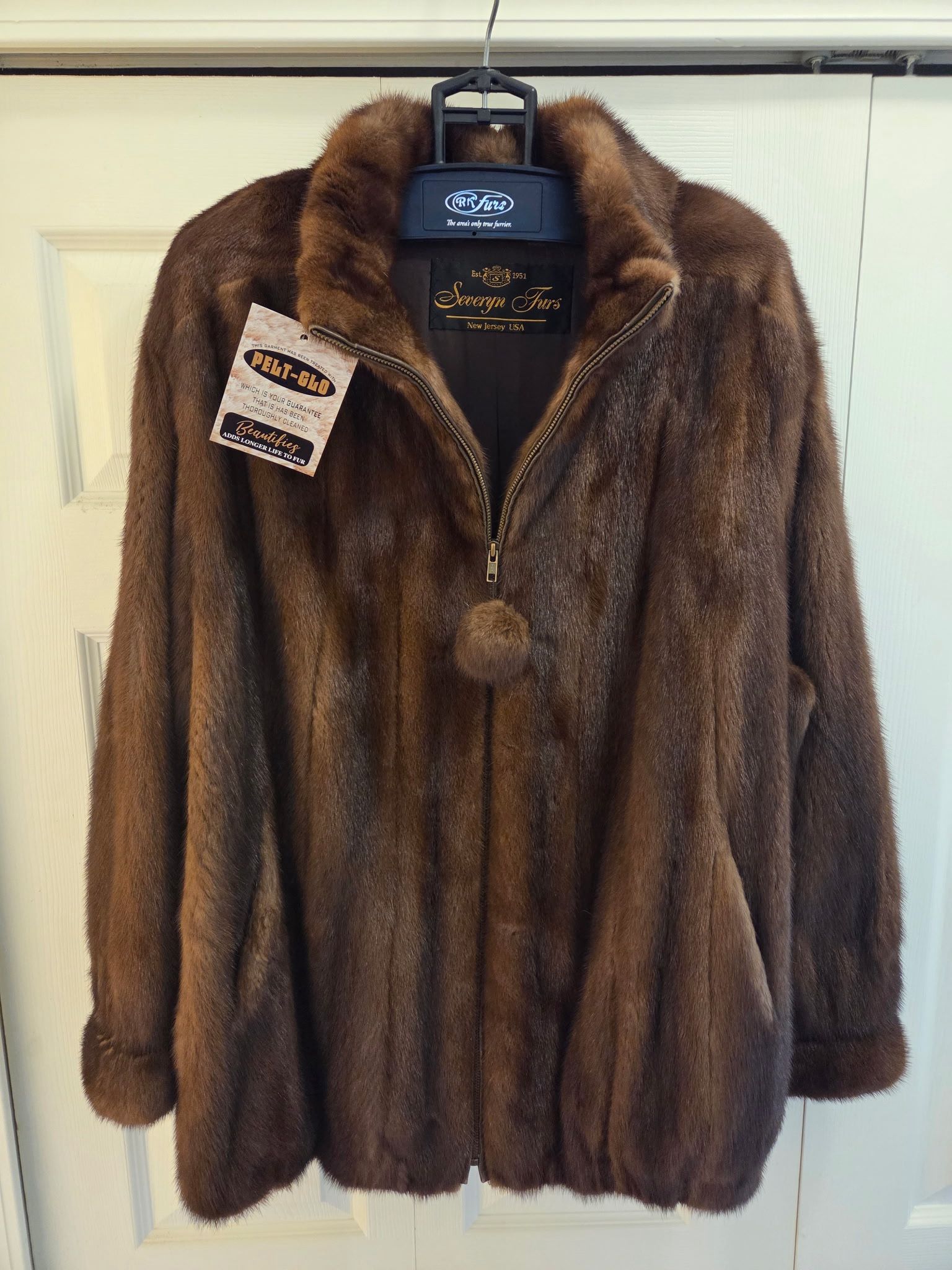 Mink Zip Up Jacket 