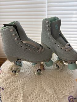 Blue roller skates size 3