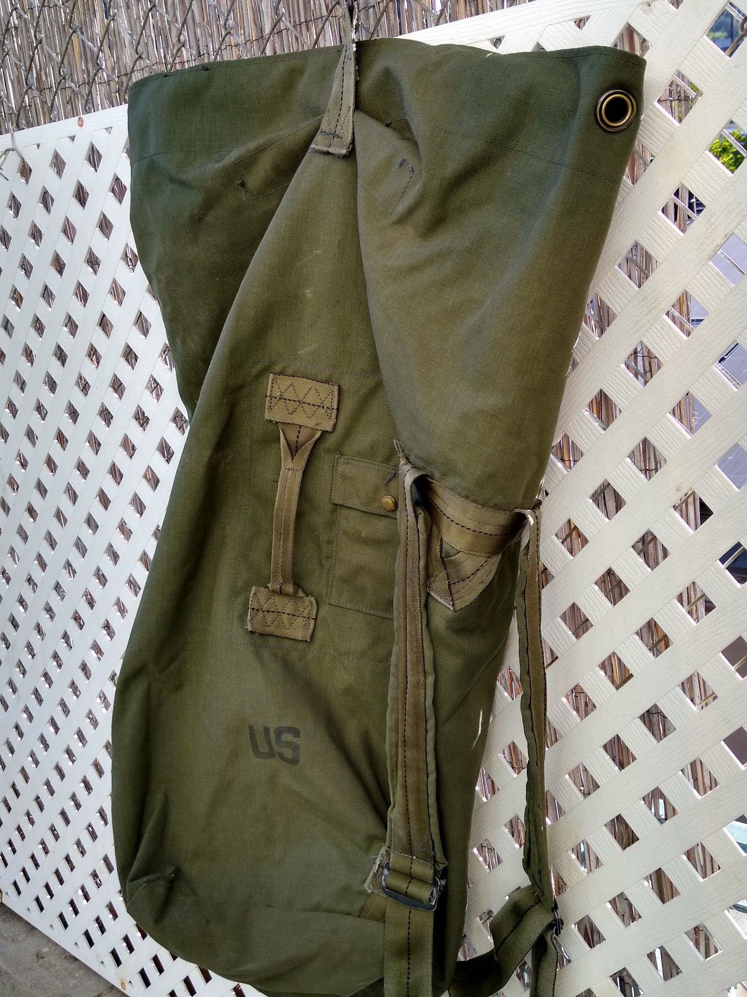 US military duffle bag