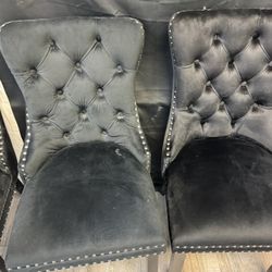 4 Chairs Black $150