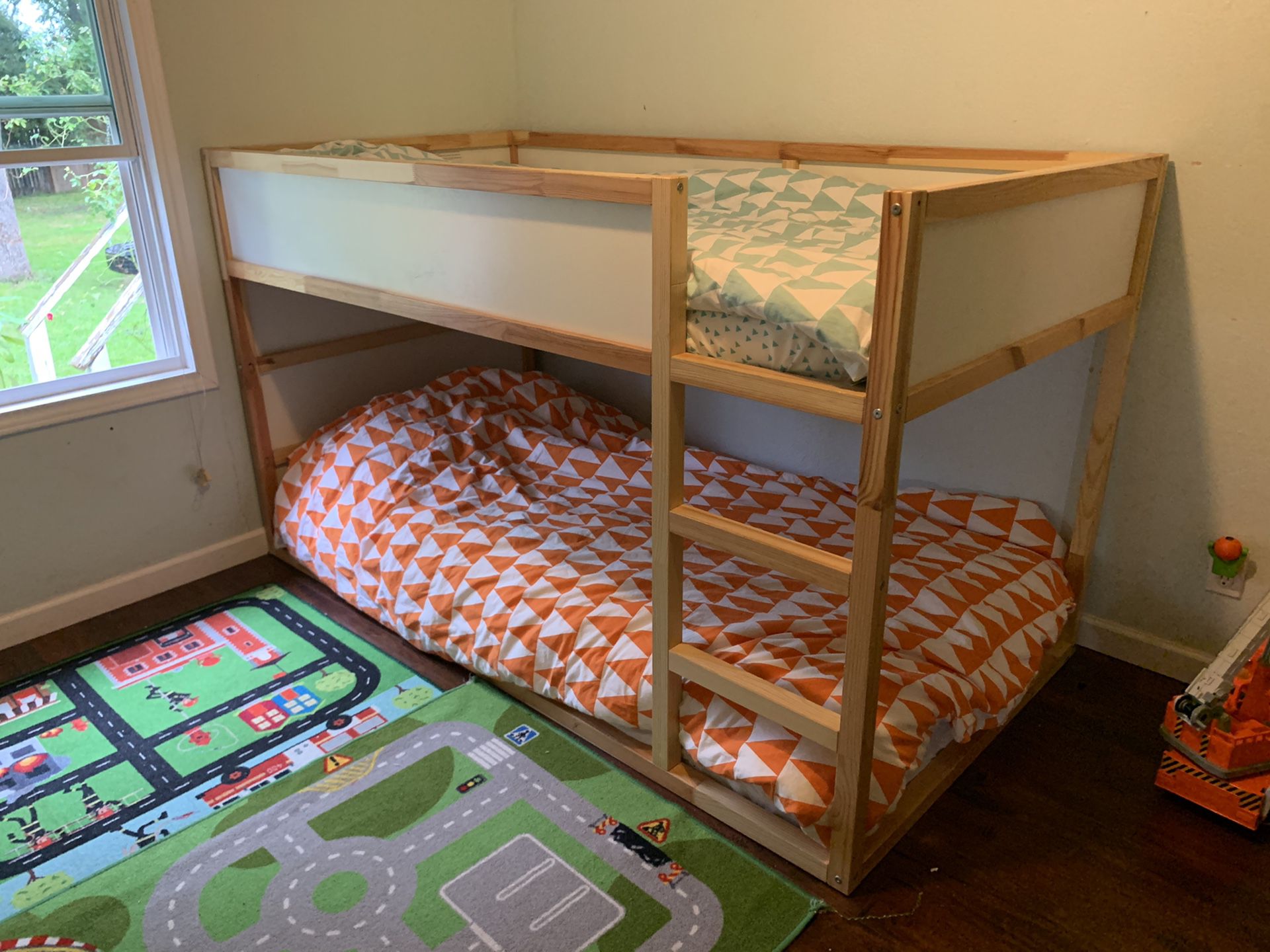 IKEA solid wood TWIN bunk bed