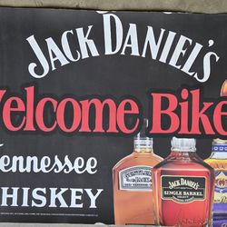 Jack Daniel's Welcome Bikers Sign-64th St & Bell