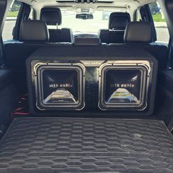 mtx square subwoofers. info in photo's.