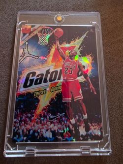 Special edition double-sided Michael Jordan Nike Gatorade legendary custom card