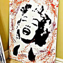 Marilyn Monroe Custom Painting 30x49 