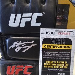 Nate Diaz SIGNED (JSA COA) UFC Glove autographed MMA