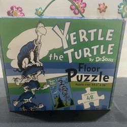 DR SEUSS YERTLE THE TURTLE 48 PIECE FLOOR PUZZLE - BRAND NEW SEALED PUZZLE