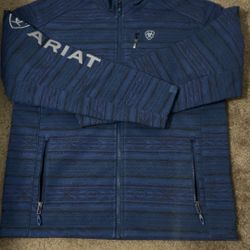 Ariat navy blue with aztec pattern 