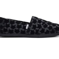 Toms Alpargatas Iridescent Glitter Cats Slip Ons for Sale in