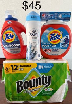 Household Bundle – Tide, Downy, Bounty, Crest