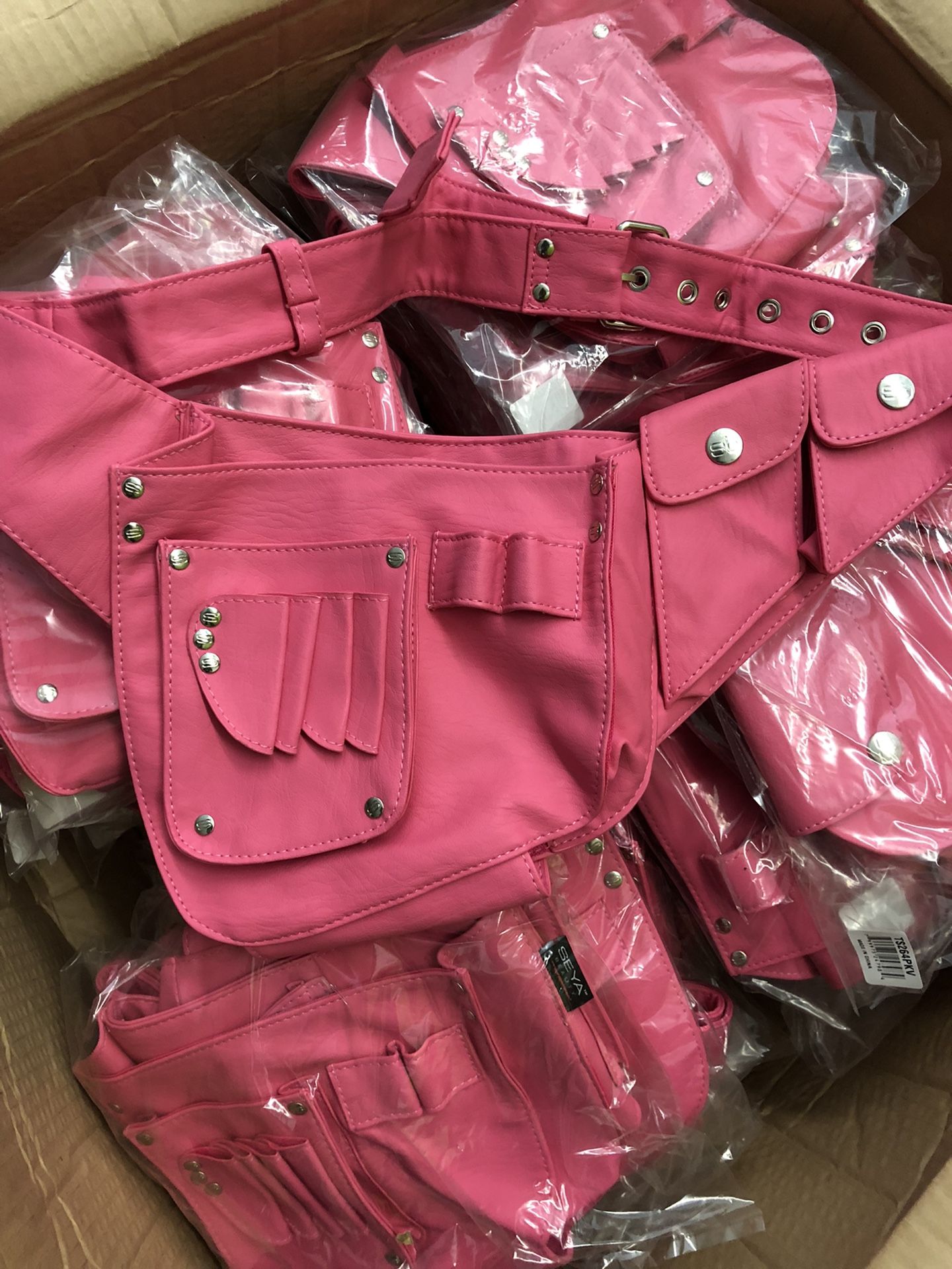 Set Of 10 Vegan Leather Compact Tool Belt Professional MUA Make Up