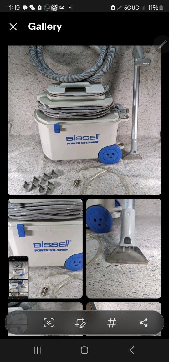 80$ Bissell Steamer  And Carpet Cleaner For Sale