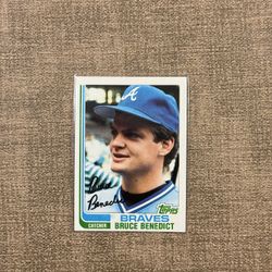 Bruce Benedict 1982 Topps Vintage Baseball Card