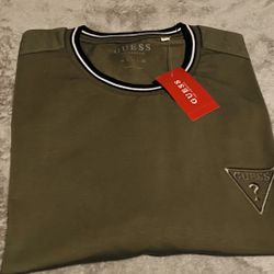 BRAND NEW MEN’S GUESS L.A. PERINE TAPE CREWNECK SIZE : X - LARGE