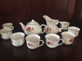 Bone china teapot set collection