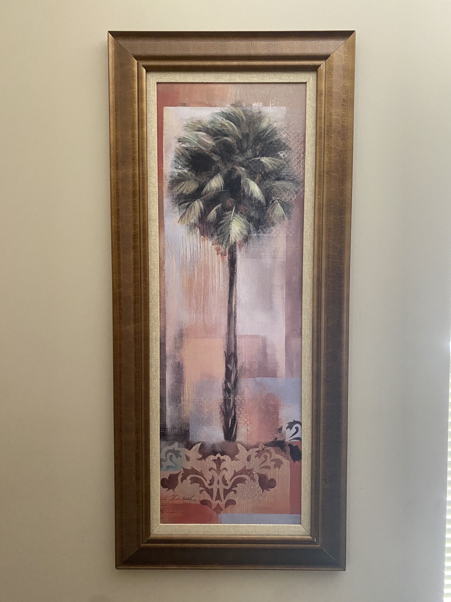 Twin Palm Tree Art