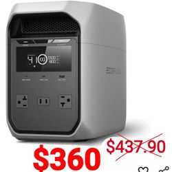 ECOFLOW Portable Power Station DELTA 3 Classic, 1024Wh LiFePO4 Battery, 1800W AC/100W USB-C Output, 1 Hr Fast Charge,for Home, Camping, Travel Etc...