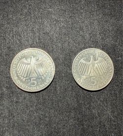 GERMANY 5 MARK 1973 G Silver Proof UNC