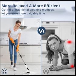 CORDLESS ELECTRIC SPIN SCRUBBER 