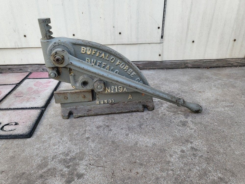 Buffalo Forge 19A Slitting Shear Sheetmetal Garage Shop Tool Classic Vintage Antique Tools Metal