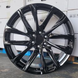 🔥 24X10 EXTREME OE 6x139.7 × . GLOSS BLACK WHEELS 🔥
