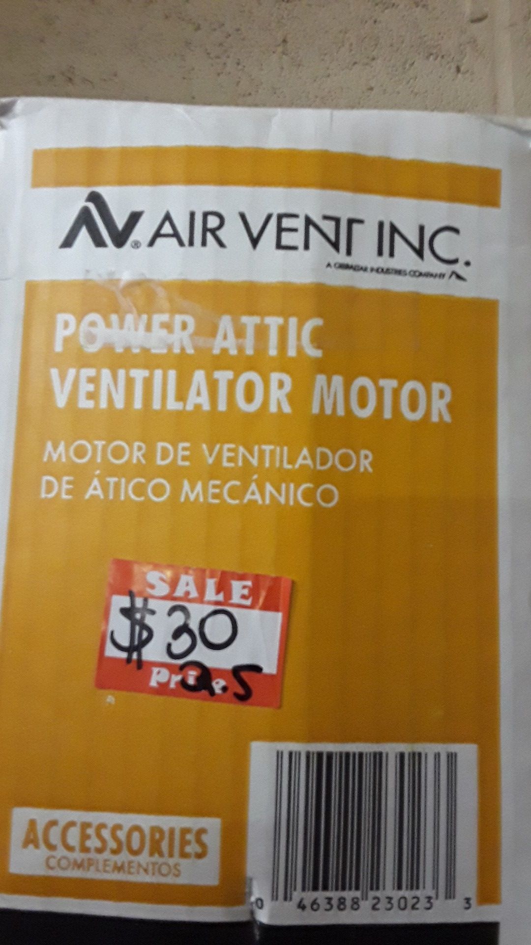 Power static ventilator motor