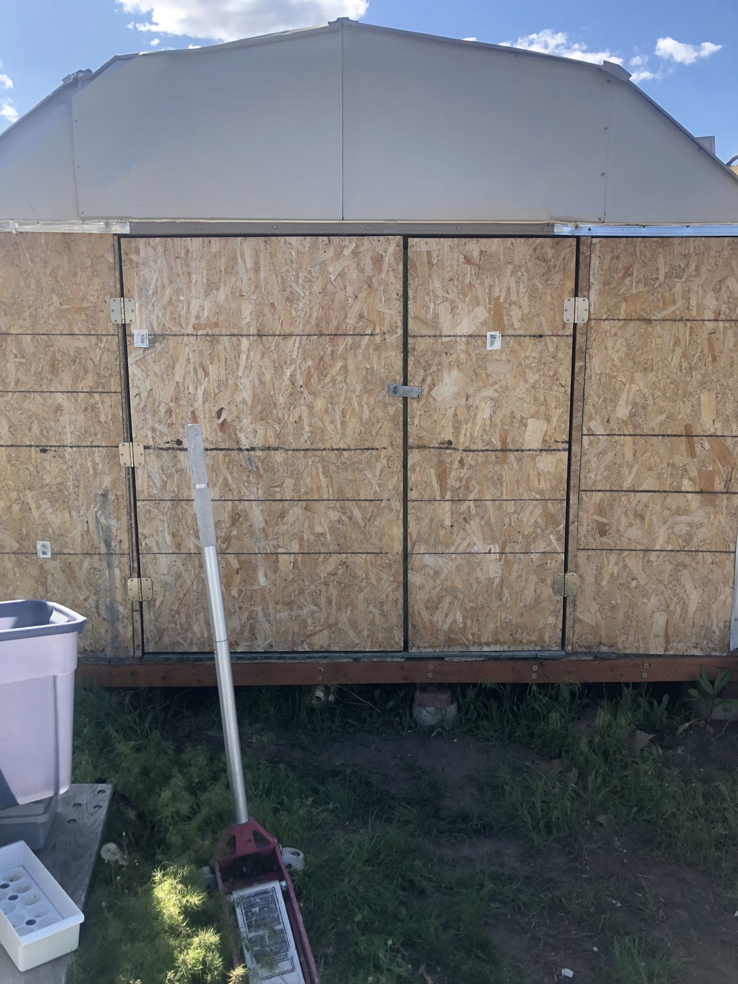 13x 10 Metal Wood Storage  Shed