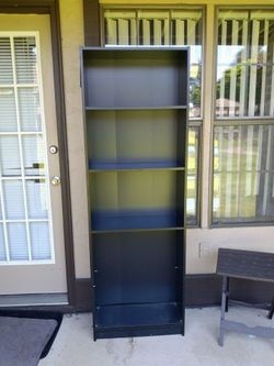 Tall Bookshelf black lightweight wood