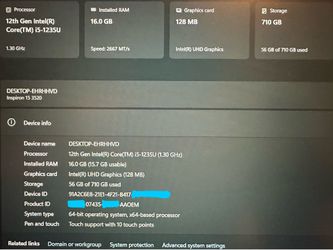 Dell Inspiron 15 Touch LCD Work Laptop