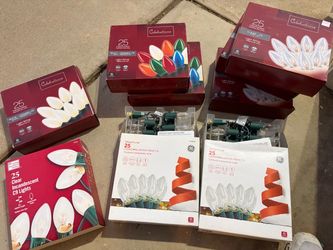 New box/ boxes incandescent c9 Christmas Lights set of 25