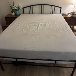 Queen Tempur-Pedic Mattress and Bed Frame