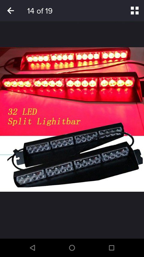 Strobe lights for vehicles.