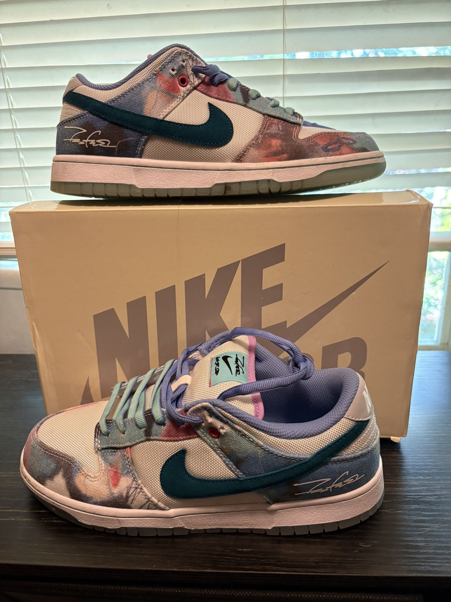 Futura Laboratories Dunk Low Bleached Aqua