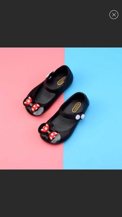 New Black Jelly Shoes With Bows size 7 8 10 11 12 13 1 run small