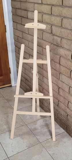 Wood A-Frame Display Easel - Natural Pine