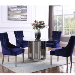 New Designer Mirrored Dining Table Base