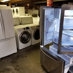 Blow Out Sale Warehouse Full Of Nice Like Brand New Washer Dryer Fridge Stove Oven Stackable Free Warranty Only 65for Financing 90day TO Pay 