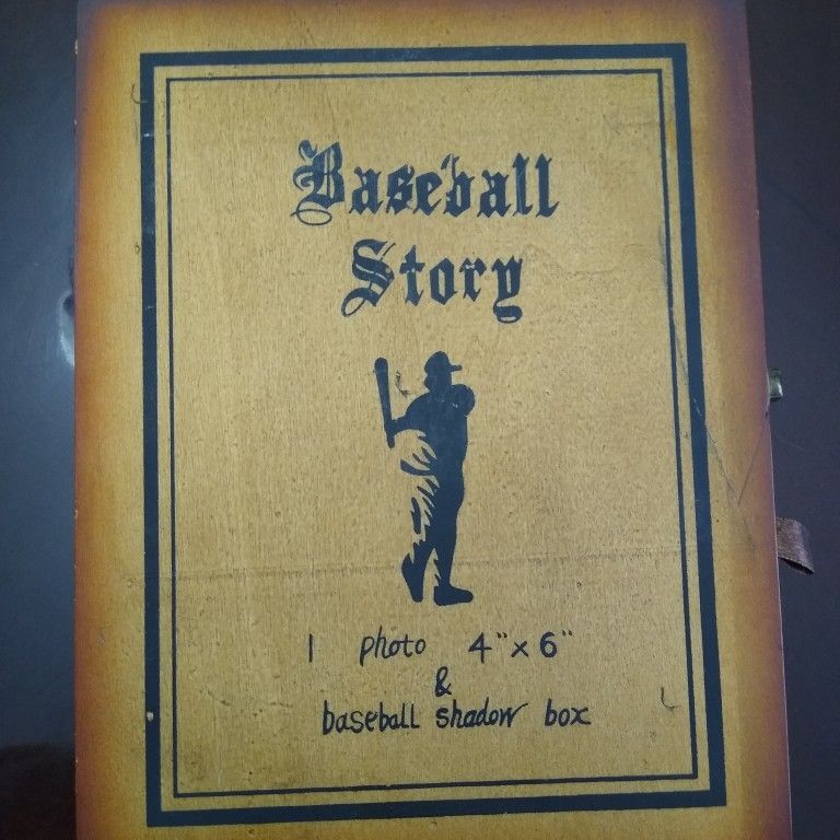 Baseball Story Picture Frame Box