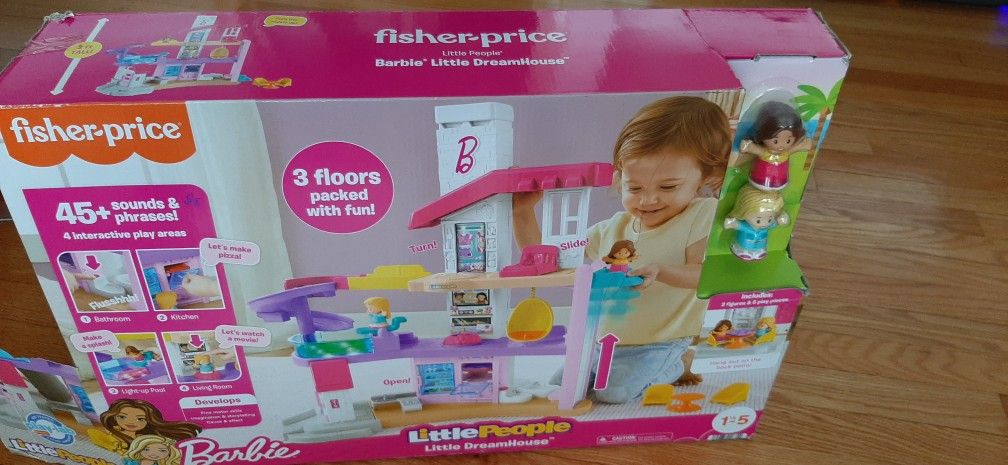 Fisher-Price Little People Barbie Dreamhouse-new