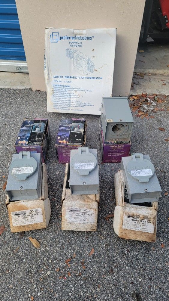 30 And 50 Amp Power Inlet Outdoor Box
And Emergency Exit