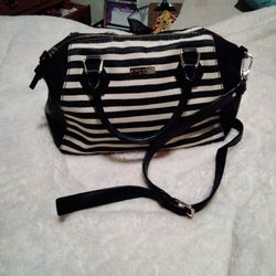 Canvas & Leather Large Kate Spade Purse