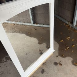 White Mirror for Dresser 