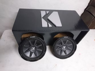 Kicker CompVR 12" Double Voice Coil custom box Kicker $240 dlls