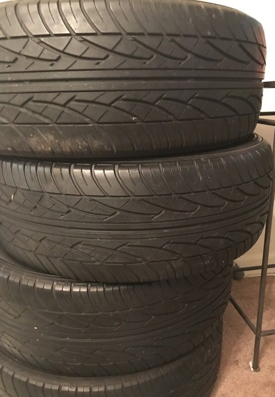 4 Used tires! Bought them used, but bought the wrong size! Size 215/55 R17! Selling for 300 or best offer. I paid $375