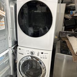 Maytag Stackable Washer And LG Electric Dryer 
