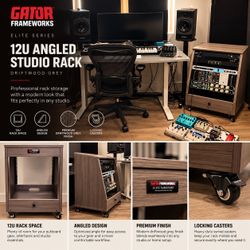 Gator Frameworks Elite 12u Angled Rack