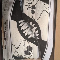 Vans Peanuts Snoopy High Hi Top Sneakers Shoes Men’s size 12