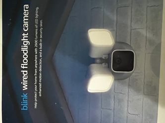 2   BLINK wired floodlights, white